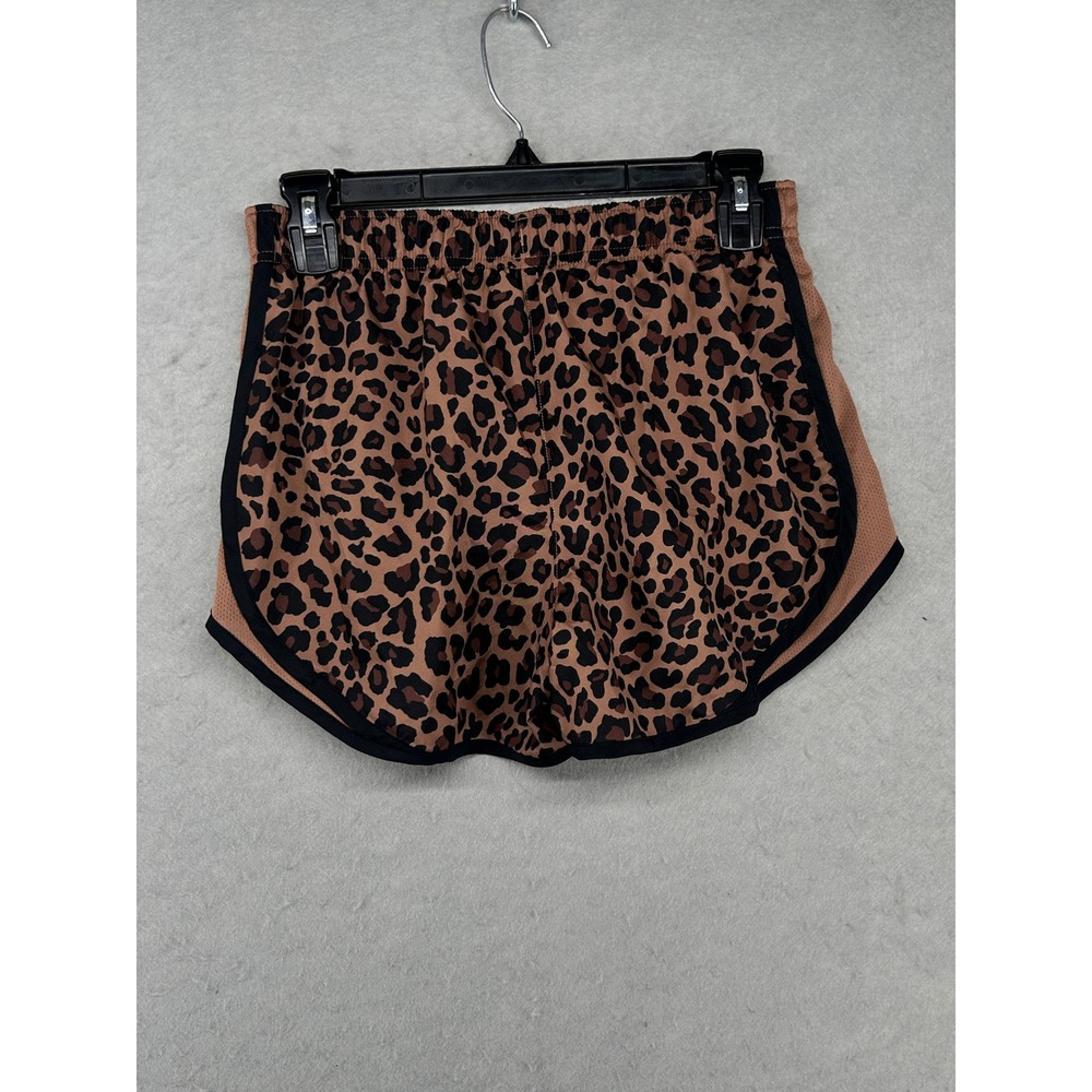 Nike Dri-FIT Leopard Print Running Shorts Womens XS Brown Black DO8845-256 NEW